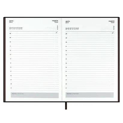 Ежедневник-органайзер недат. А5+ 120л "Шеврет экстра" коричневый, тв.переплёт с поролоном, иск.кожа, на молнии, ляссе, ПВХ-коробка - фото 13