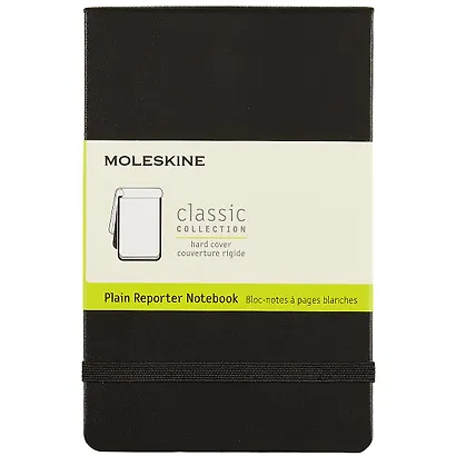 Записная книжка Moleskin Reporter, нелинованная, чёрная, 96 листов, А6 - фото 1