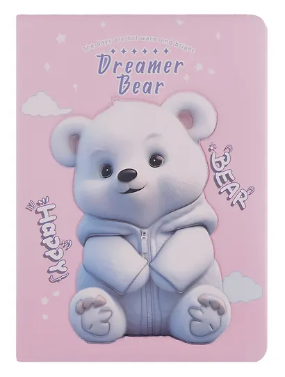 Записная книжка А6 96 листов, "Мишки 3D", в ассортименте - фото 7