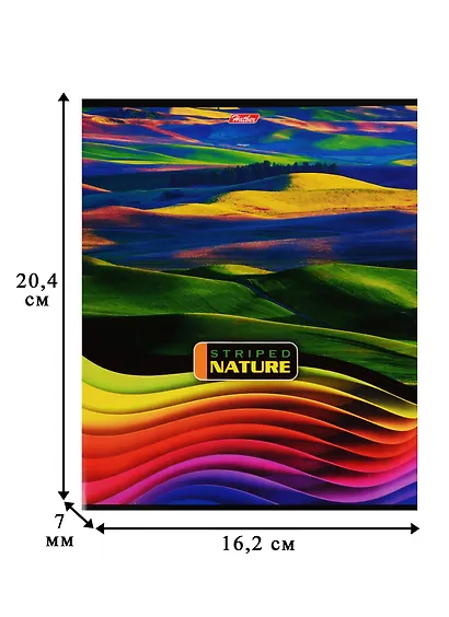 Тетрадь в линейку Hatber, "Полосатый мир", 96 листов, в ассортименте - фото 5