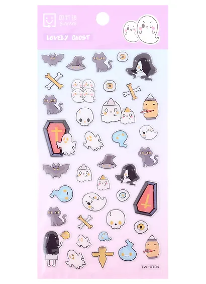 Наклейки Приведение 9,5*21,5 (Эпоксидная смола) - фото 1