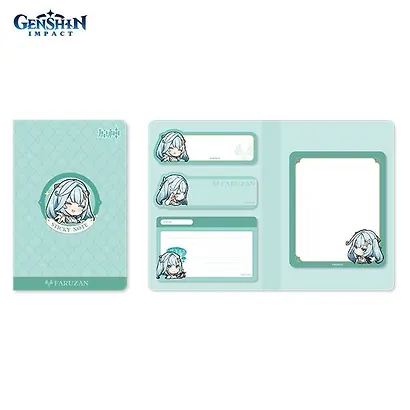 Блоки для записей, 4 штуки "Chibi Expression Faruzan" диспенсер-книжка - фото 4