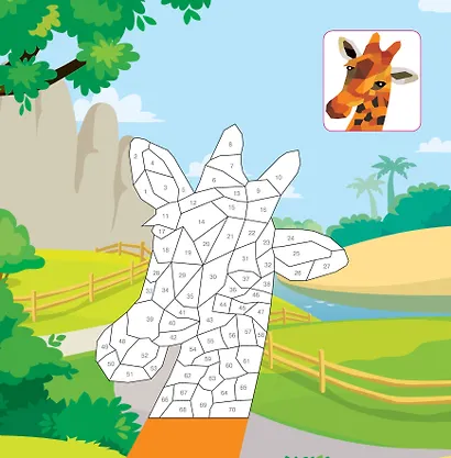 Цветовая симфония. Раскрась наклейками, по номерам, по пикселям, обведи по точкам - фото 13