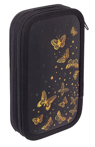 Пенал 2 отделения "Golden" 19*11 см - фото 2