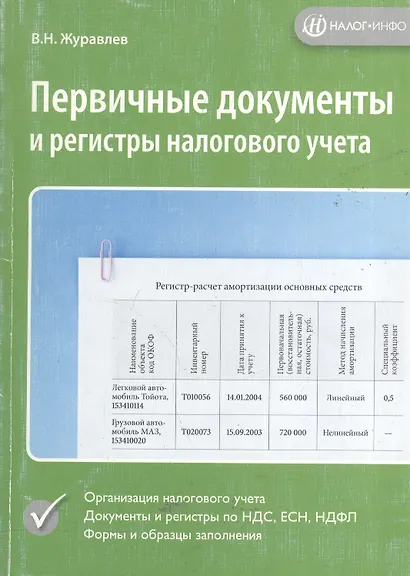 Первичные документы и регистры налогового учета - фото 1