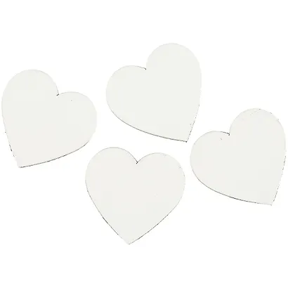Набор холстов-магнитов в форме сердце, 4 штуки, 7.5 х 7.5 см - фото 2