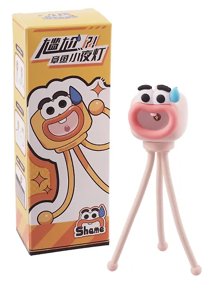 Мини-лампа LED Осьминог розовый (пластик) (17х6) (12-Wenhua-202508-L1) - фото 2