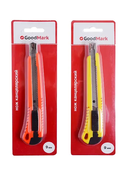 Нож канцелярский 9 мм "Universal", GoodMark - фото 3