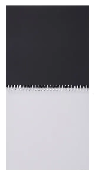 Скетчбук 240*240 40л "Грация букета" черн. внутр блок 200 г/м2, белый внутр блок 100 г/м2, тв.обложка, гребень - фото 4