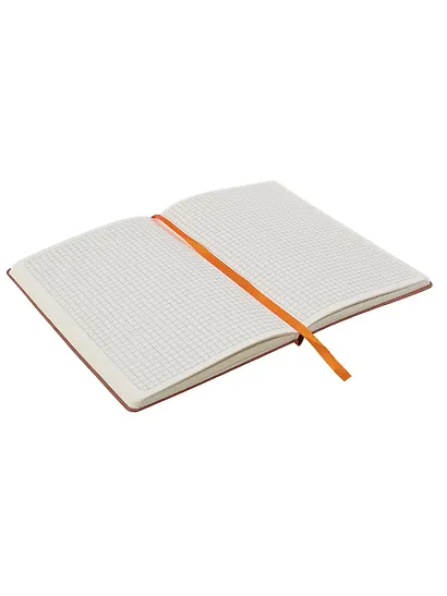 Книга для записей А5 100л кл. оранжевый, интегр., тонир.блок, резинка, ляссе, Schiller - фото 13