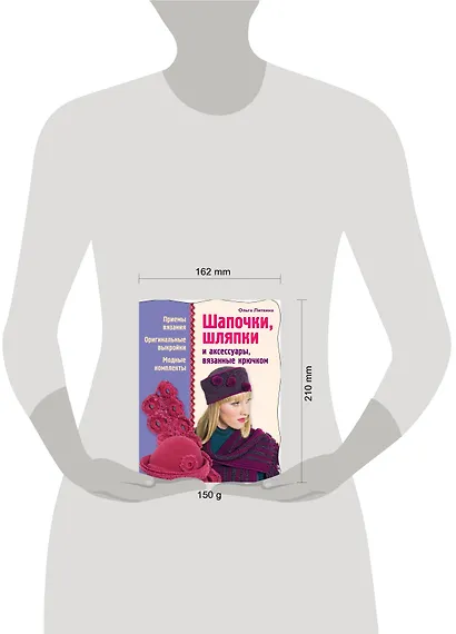 Шапочк, шляпки и аксессуары, вязанные крючком - фото 3