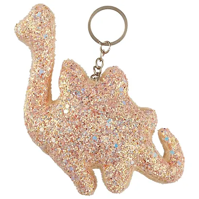 Брелок с блестками Динозаврик (текстиль) - фото 3