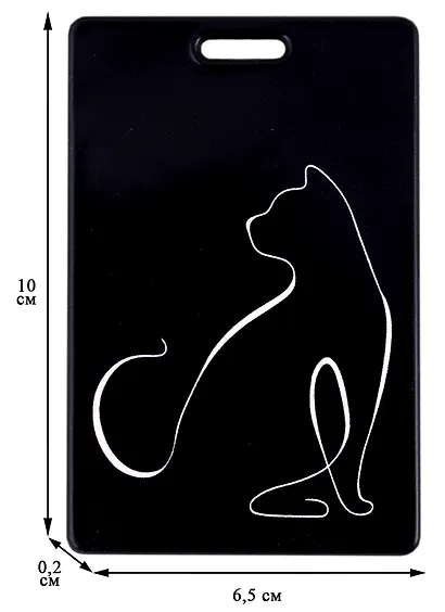 Чехол для карточек Кошка (линия) (ДГ2021-305) - фото 3