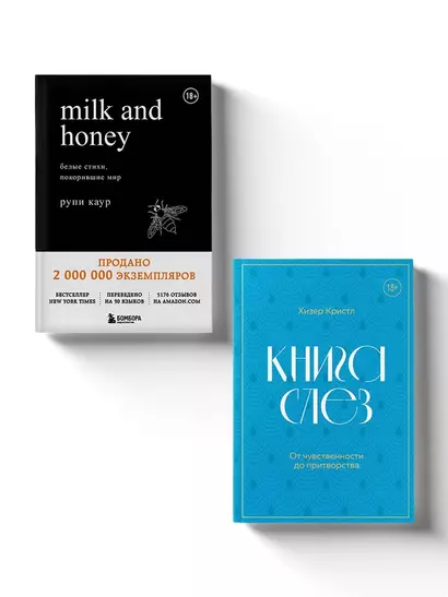 Комплект из 2-х книг. Дарю тебе нежность. Подарочный комплект из двух книг. Milk and honey и Книга слез - фото 1