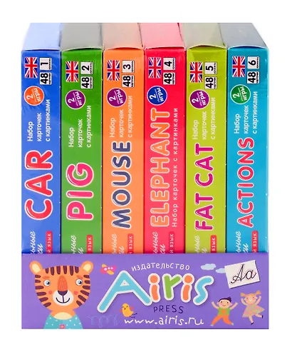 Английский язык. Занимательные карточки. Шесть наборов карточек с картинками  + методические рекомендации - фото 2