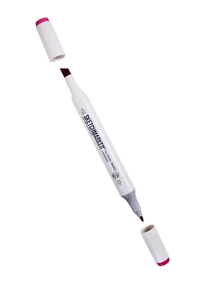 Маркер двухсторонний Вишня, спирт.основа, цв.R20, Sketchmarker - фото 3