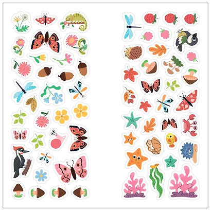 Раскраски с наклейками. Животные - фото 3