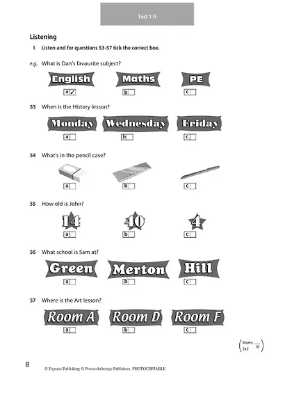 Ваулина. Английский язык. Контрольные задания. 5 класс. - фото 5