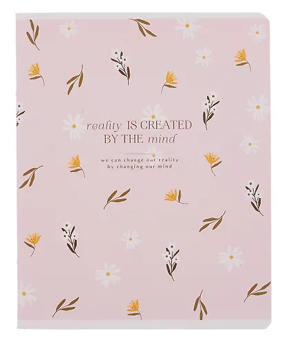 Тетрадь 48л кл. "April", розовый, карт.обл., микротекстурирование, ламинация, поля, скрепка - фото 1