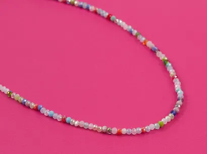 Чокер из бисера коралловый (12-253004-С39) (Lafilaf) - фото 5