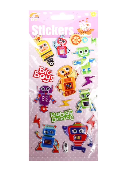 Наклейки-глазастики Роботы (11-02415-EP-10) - фото 1