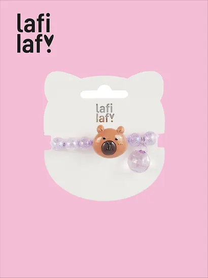 Резиночка Капибара мордочка перламутровая (пластик) (12-03916-B91) (Lafilaf) - фото 4