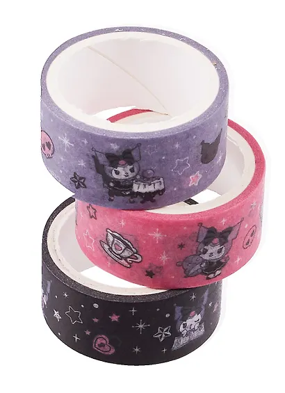 Лента клейкая декоративная 3шт Sanrio №1К - фото 2