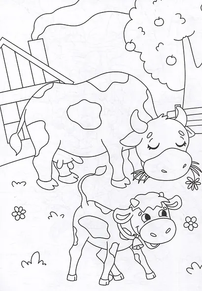 РАСКРАСКА С КАРАНДАШАМИ. ЛЮБИМЫЕ ЗВЕРУШКИ - фото 5