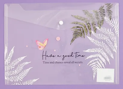 Папка-конверт А4 на кнопке "Happy every day", ассорти - фото 3