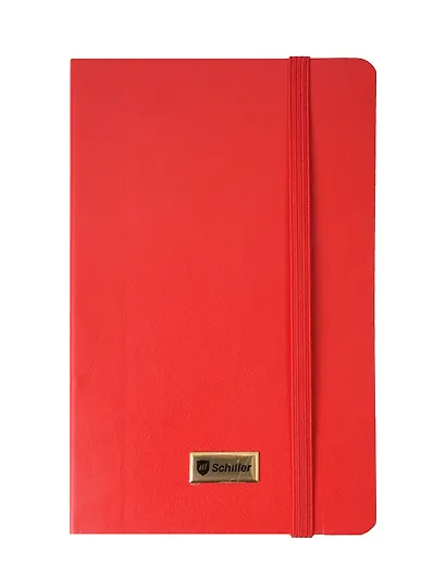Записная книга А6 80 листов в линейку "Elegance" красная, Schiller - фото 4