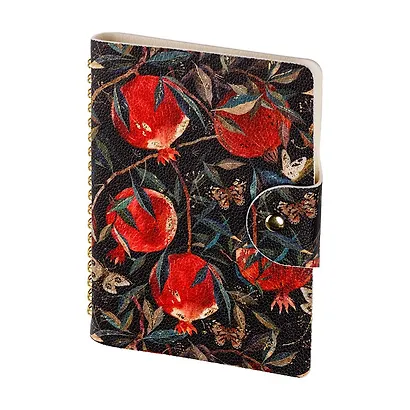 Ежедневник недат. В6 136л "FLORA.ГРАНАТ" иск.кожа, с хлястиком, Bruno Visconti - фото 1