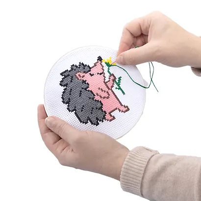 Набор для творчества. Вышивка "Ёжик" - фото 4