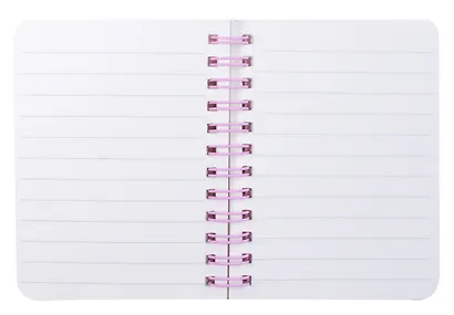 Записная книжка 50л лин. "Котик с сердечком" спираль,  силик.вставка, ассорти - фото 2