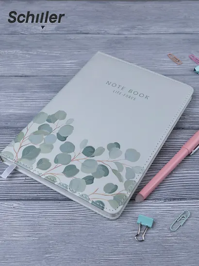 Тетрадь 96л кл. "Flowers" обложка PU, ассорти - фото 6