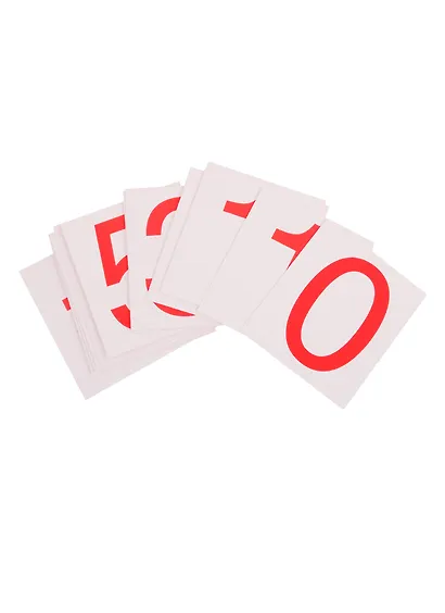 Счетный материал. Набор из 20 карточек. Цифры, знаки - фото 2