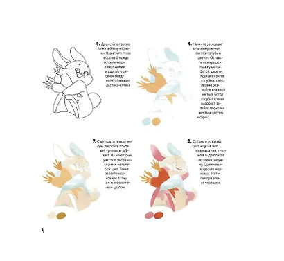 Скетчбук на пружине Рисуем мультяшных животных (заяц) - фото 5