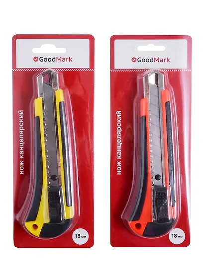 Нож канцелярский 18 мм "Universal", GoodMark - фото 3