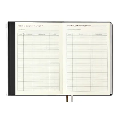 Ежегодник учителя А6+ 256л 125*178мм "ПВХ" бронзовый, мягкий переплет, шелкогр, вставной тонир.блок, ляссе - фото 8