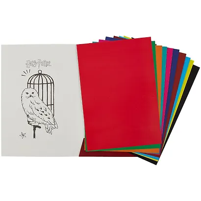 Картон цветной 10цв 10л А4 "Гарри Поттер" лакированный, карт.папка - фото 2