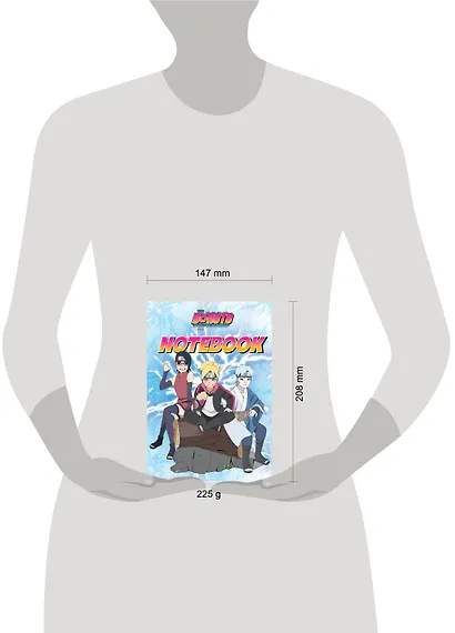 Книга для записей А5 40л "Боруто (голубой)" - фото 3