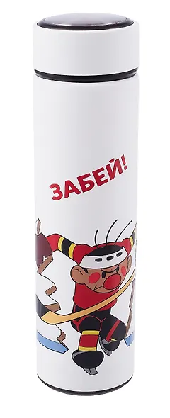 Союзмультфильм Термос Шайбу! Шайбу! (белый) (500 мл) - фото 1