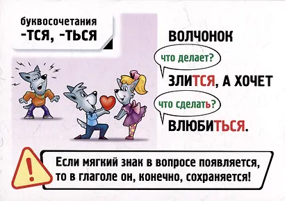 Учимся и играем. Правила русского языка в картинках (32 карточки) - фото 3