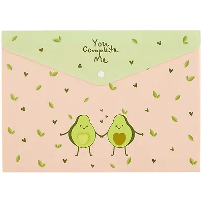 Папка-конверт А4 на кнопке "You complete me" - фото 1