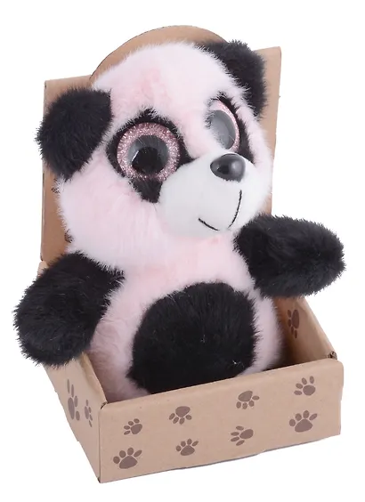Панда-пушистик в крафт коробке (12-01568-572) - фото 2