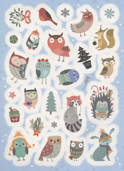 Совы. 100 лучших стикеров - фото 2