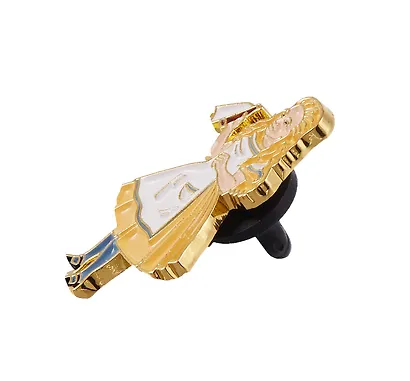 Значок эмалированный Алиса c фламинго (1114943) - фото 4