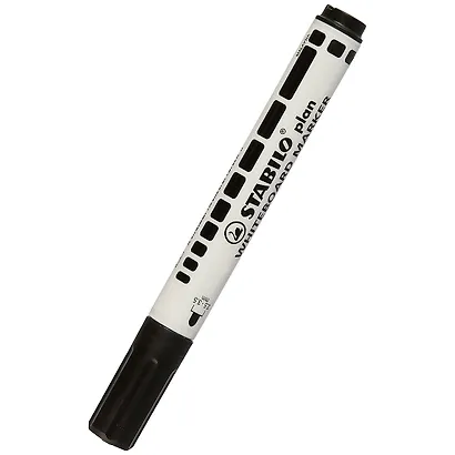 Маркер для досок Stabilo, Plan, черный 2,5-3,5 мм - фото 1