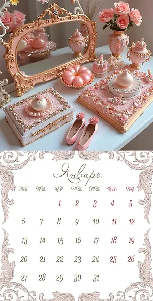 Календарь 2026г 300*290 "Glamour" настенный, на скрепке - фото 3