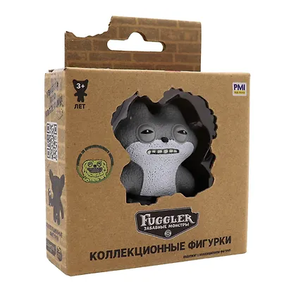 Коллекционная фигурка Fugglers Усталый волк (серый) (FG2012-14) - фото 3
