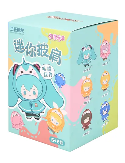 Фигурка Аниме Плюш Хатсуне Мику Mini Shawl Blind Box Series 1 шт 13 см SNF9 - фото 1